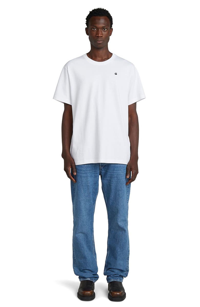 G-STAR Photo Print Organic Cotton Graphic T-Shirt, Alternate, color, White Knee Patch