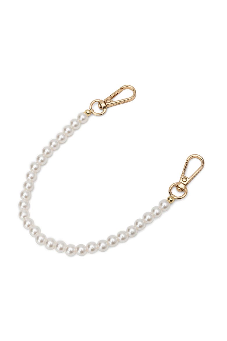 Pearl Phone Wristlet, Main, color, White