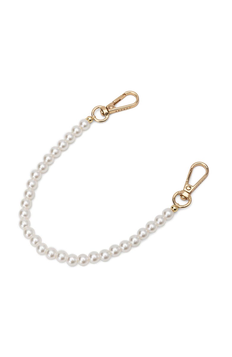 Cordée Cases Pearl Phone Wristlet, Main, color, White