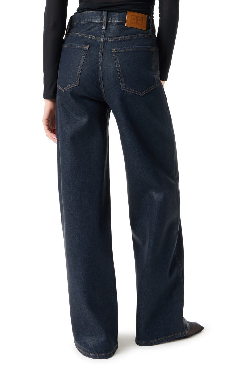 Robert Rodriguez High Waist Wide Leg Jeans, Alternate, color, Rinse W/ Clear Coatin