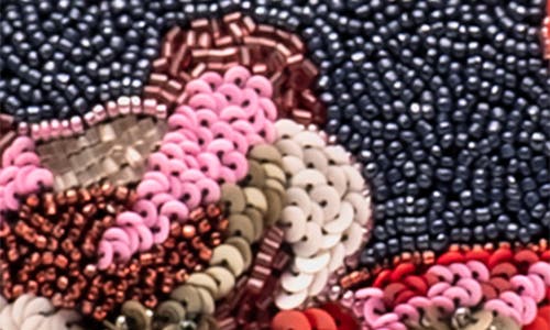 Frances Valentine Tini Beaded Shoulder Bag In Multi