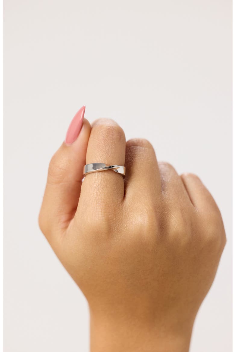 Band Ring - Eliora Silver, Alternate, color, Silver