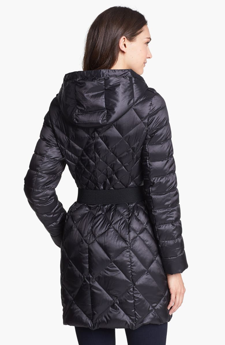 Bernardo Packable Goose Down Quilted Walker Coat, Alternate, color,