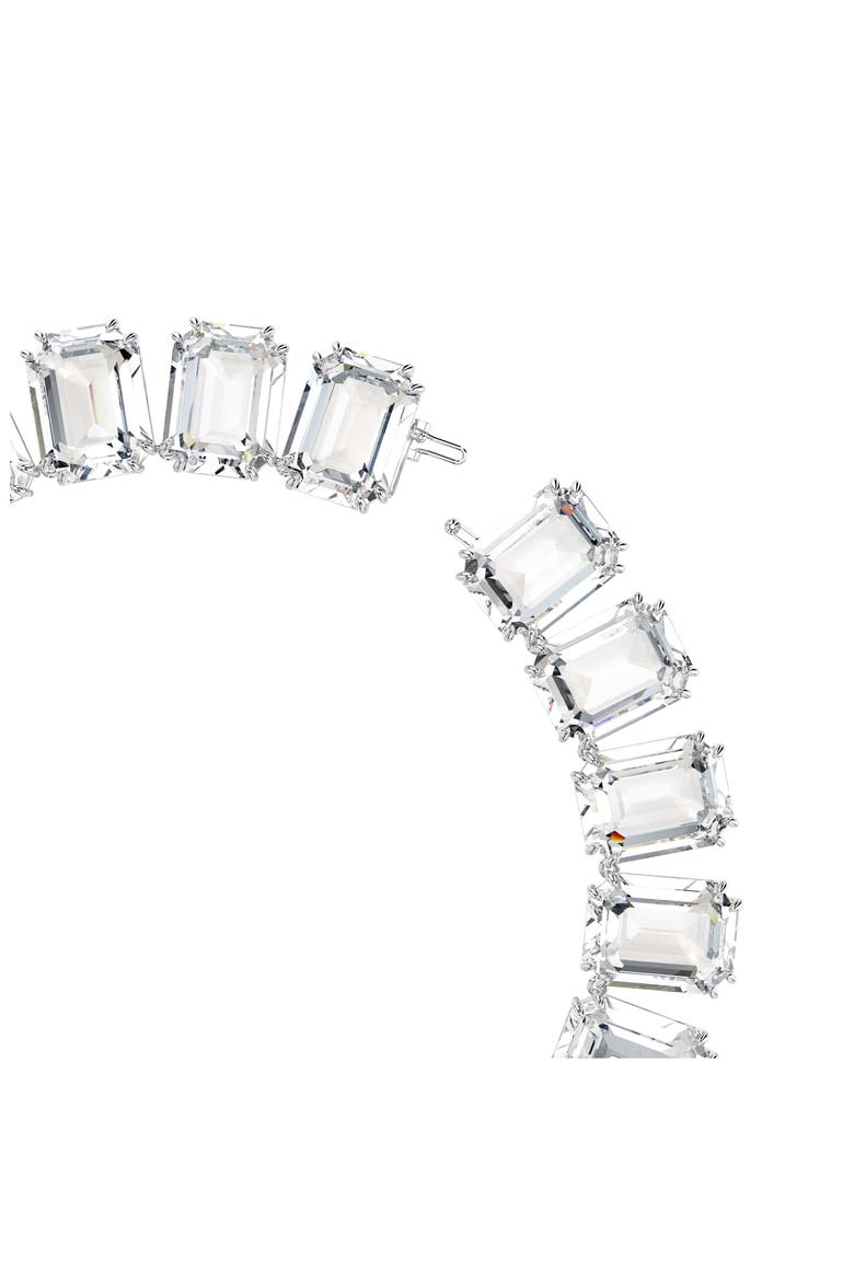 Millenia Collar Necklace, Alternate, color, RHODIUM/ CRYSTAL