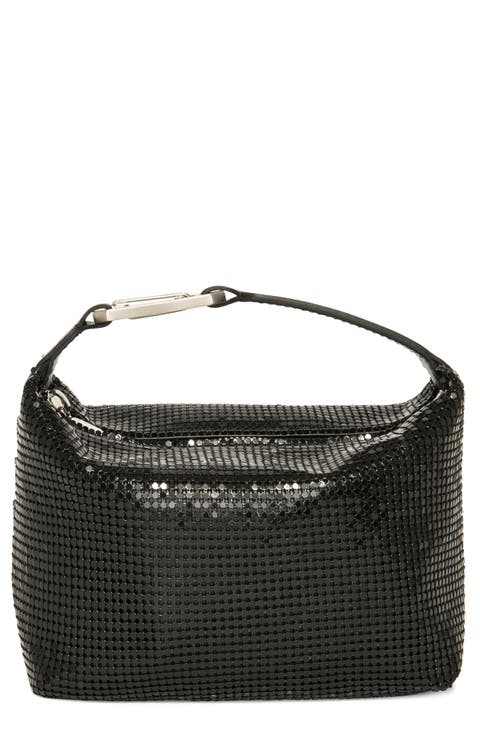 Mesh Moon Top Handle Bag
