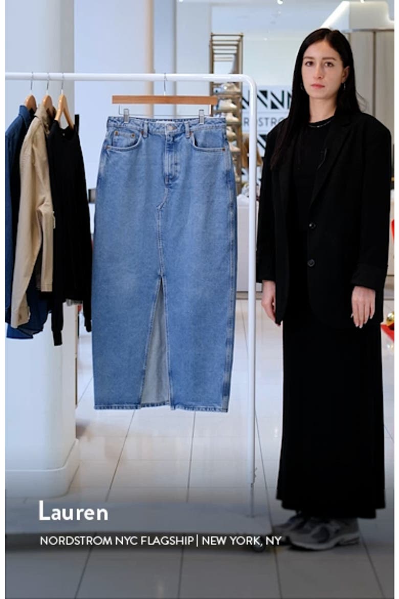 Denim Midi Skirt video