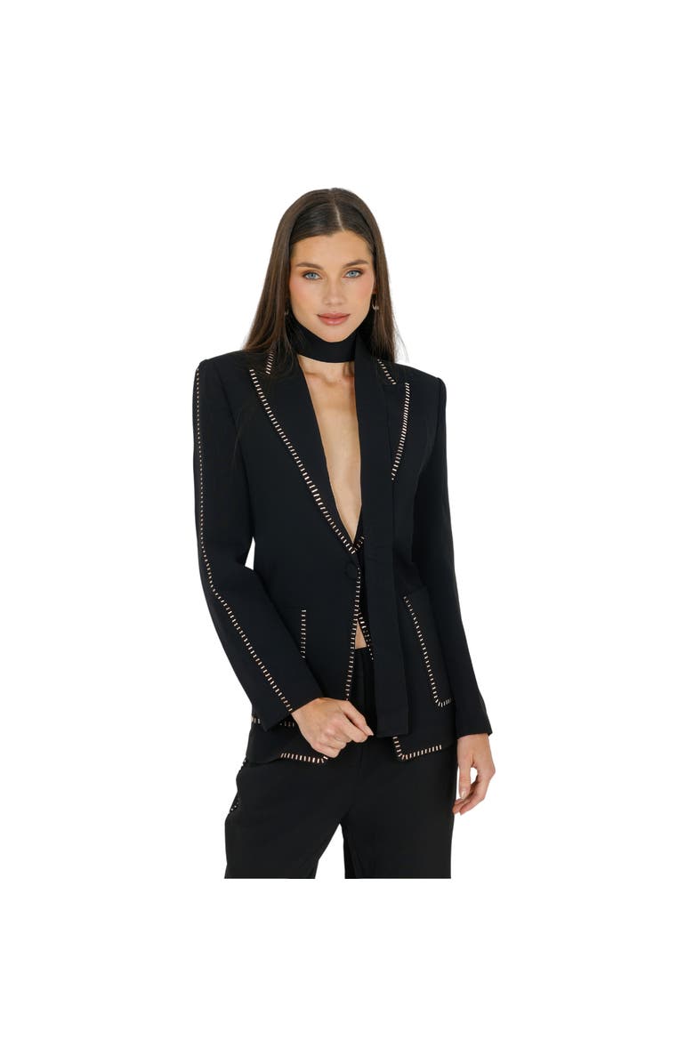 AKALIA Pamela Blazer with Belt, Main, color, Black