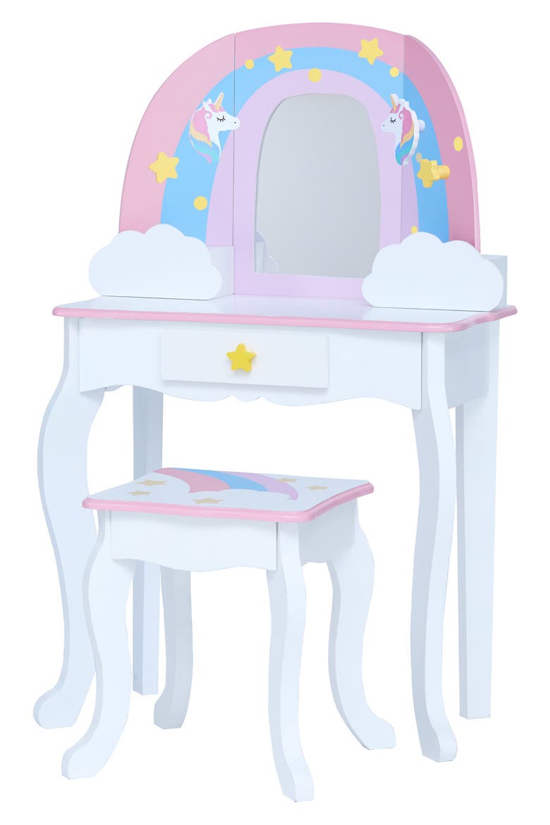 Fantasy Fields Little Dreamer Vanity & Stool, Main, color, PINK