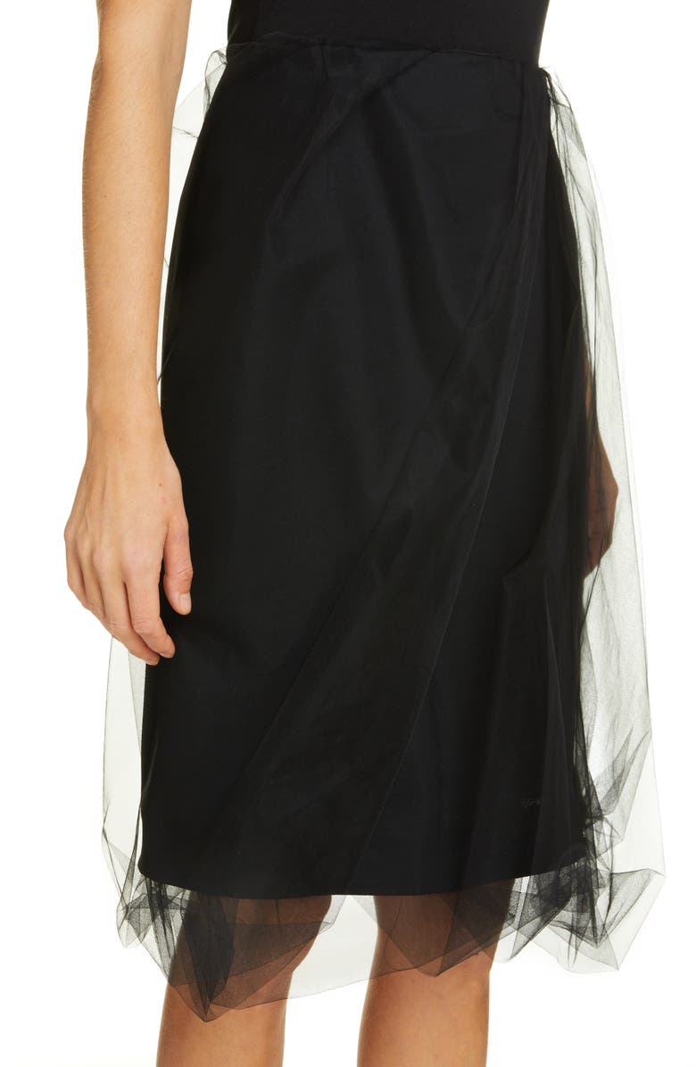 Dries Van Noten Salby Tulle Overlay Skirt, Alternate, color,
