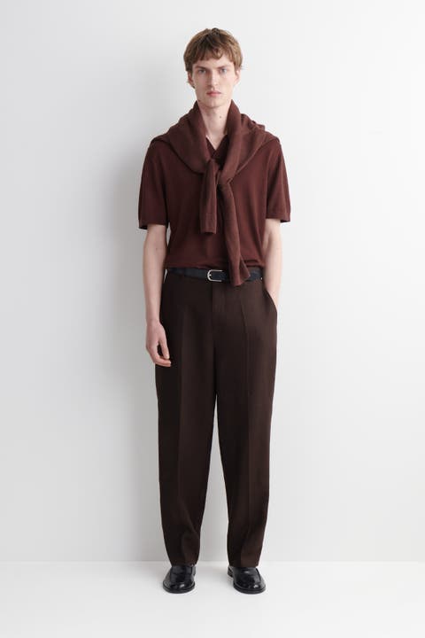 Knitted Linen Polo Shirt