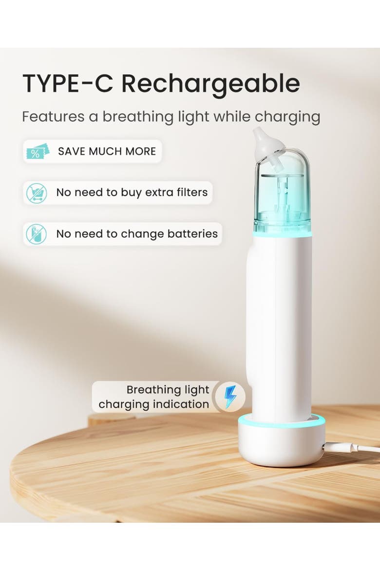 Nasal Aspirator for Baby, Alternate, color, White