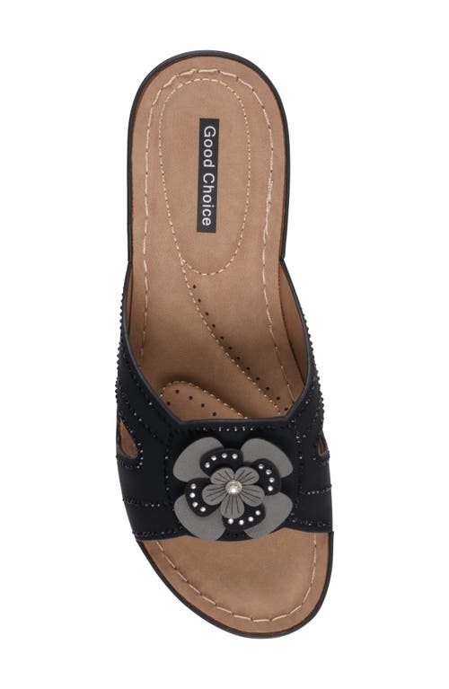 Gc Shoes Fiora Wedge Sandal In Black