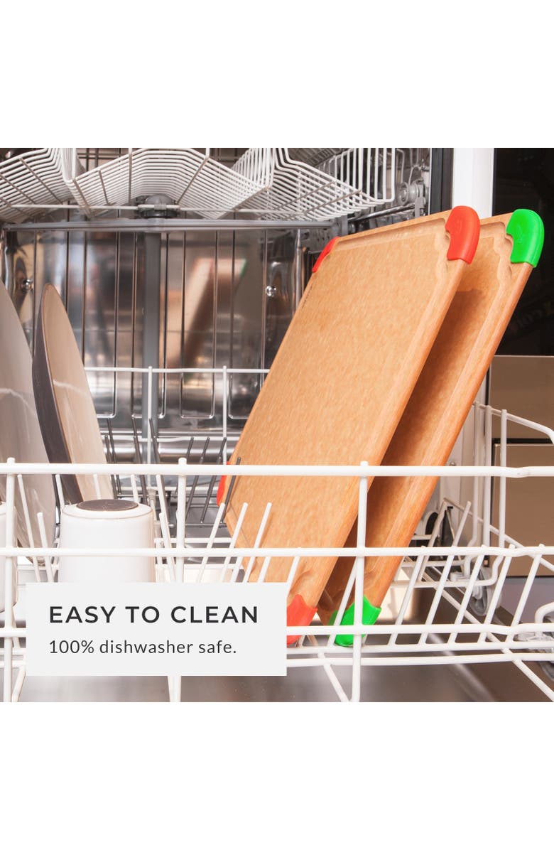 Eli Home Premium Series 14 x 19 x 1/4 Cutting Board - X Large Green, Alternate, color, Brown