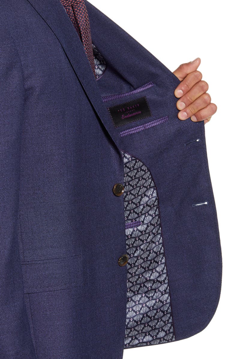 Ted Baker London Roger Trim Fit Solid Wool Blazer, Alternate, color,