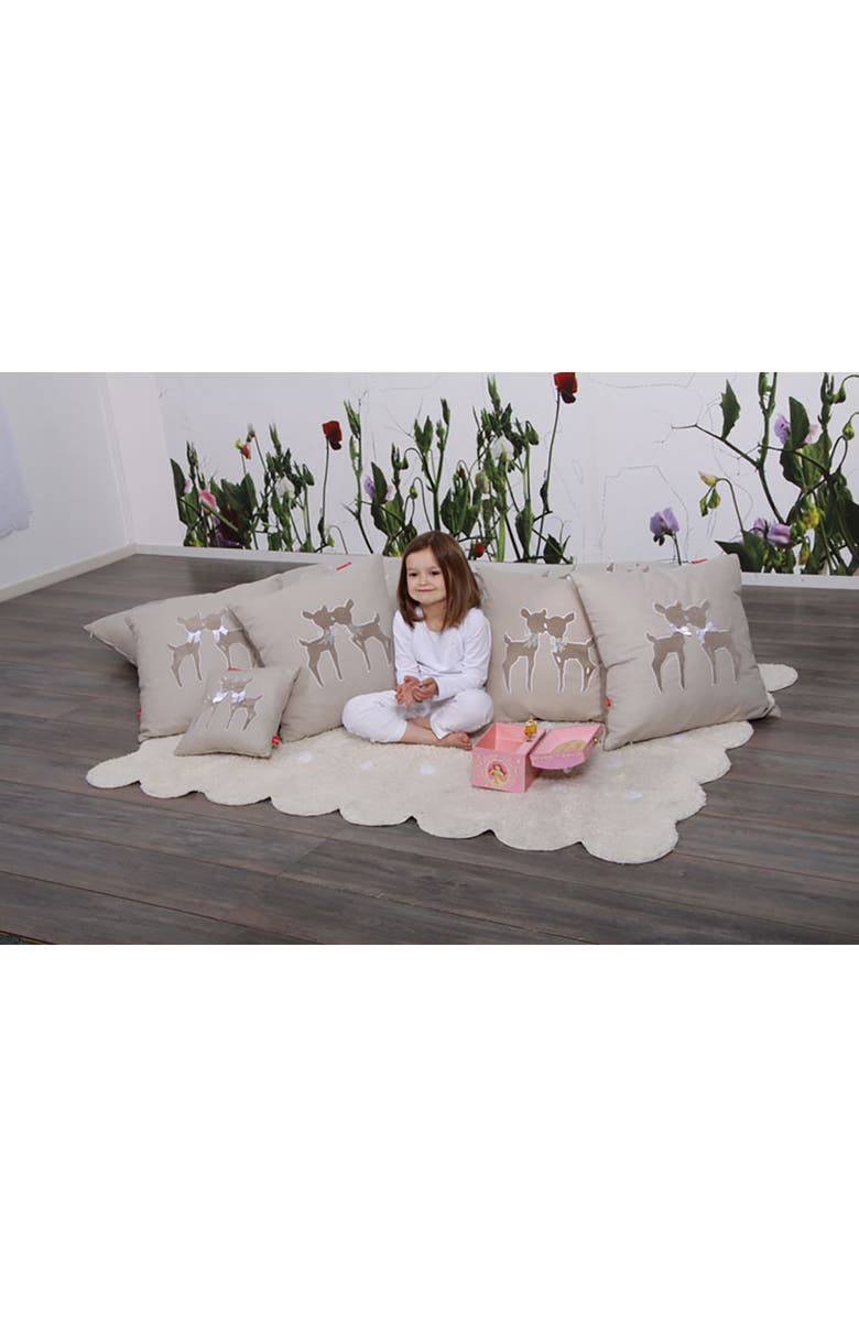 Lorena Canals Biscuit Polka Dot Washable Cotton Blend Rug, Alternate, color, Beige