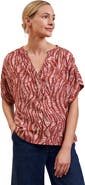 Celtic & Co. Printed Drop Shoulder Top