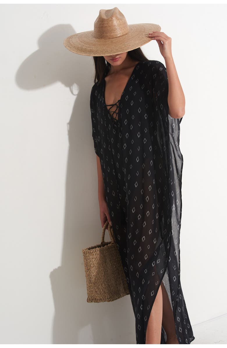 Gottex Beach Life Avela Kaftan Cover-Up, Alternate, color, 