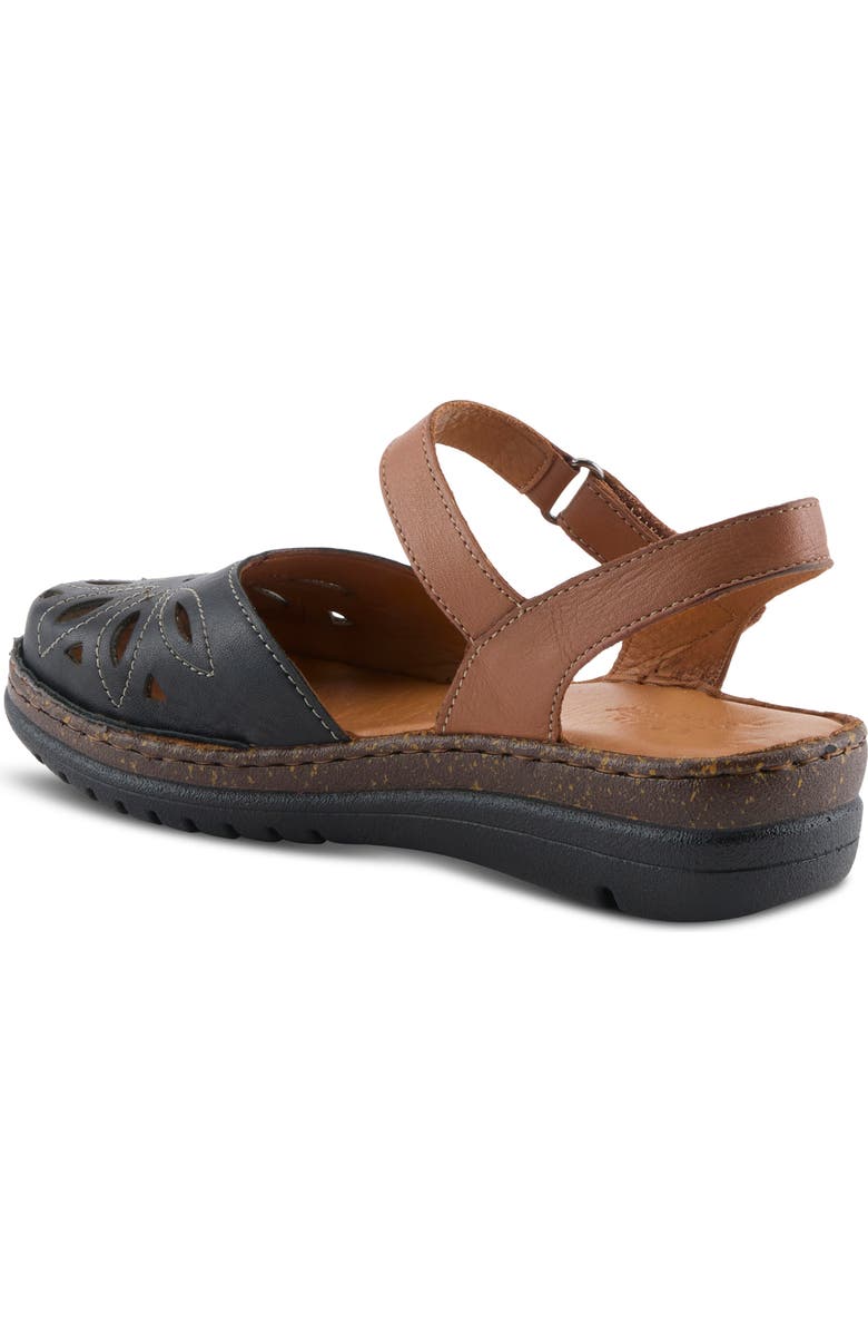 Spring Step Azmira Ankle Strap Clog, Alternate, color, Black Multi