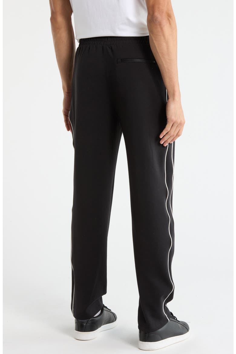 Daxton Scuba Knit Joggers, Alternate, color, BLACK-WHITE