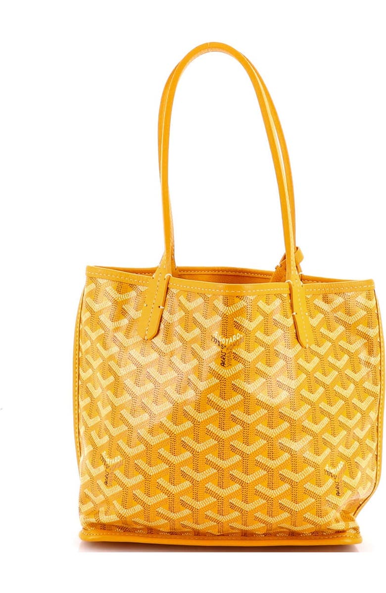 Pre-Owned Goyard Anjou Reversible Tote Coated Canvas Mini, Alternate, color, Orange