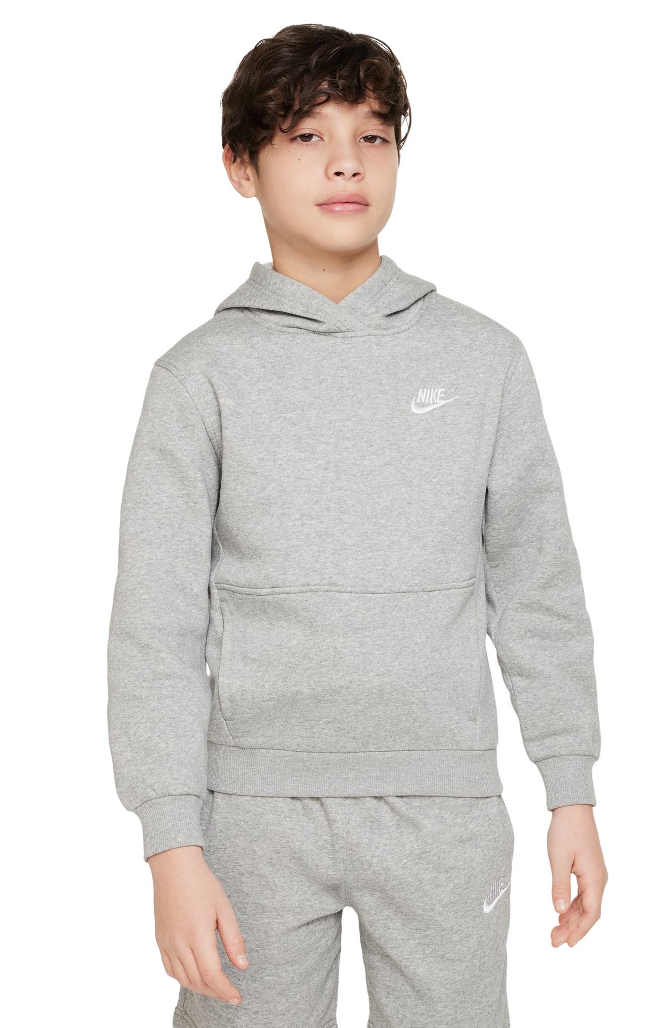 grey nike hoodie youth