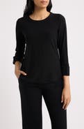 AK ANNE KLEIN Heatset Embellished Roll Cuff Top