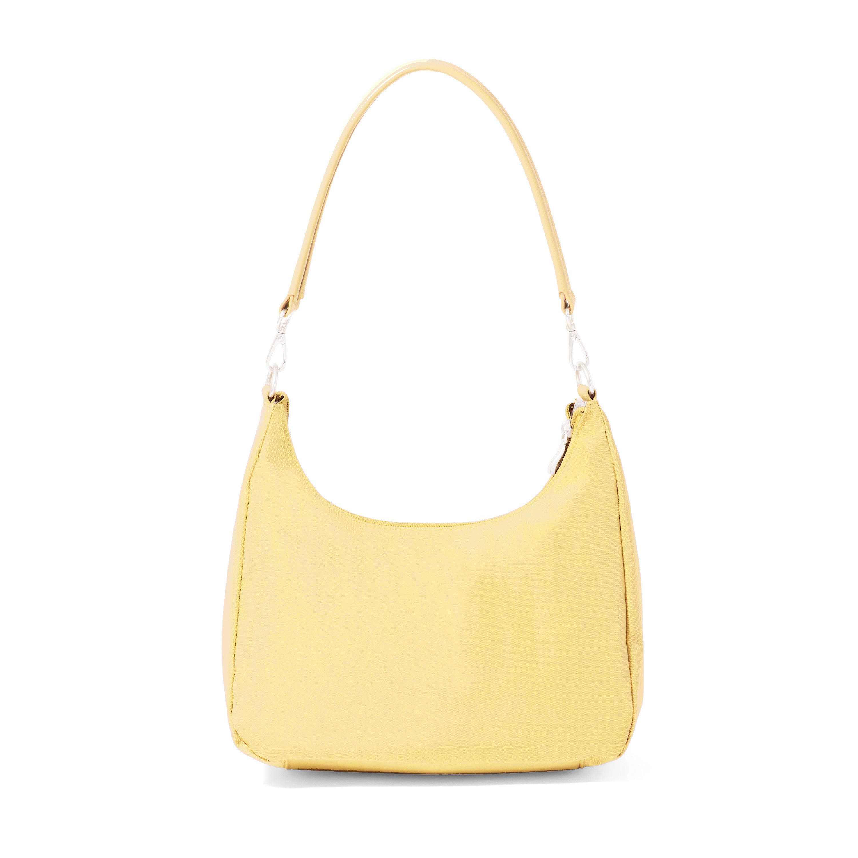 Coastal Flip Lock Half Moon Bag, Alternate, color, BUTTER YELLOW