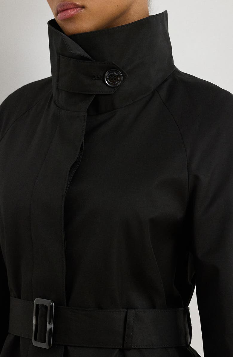 Lauren Ralph Lauren Cotton Blend Coat, Alternate, color, Black