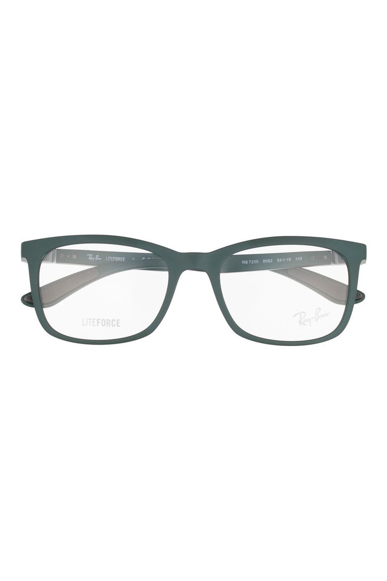 54mm Pillow Optical Glasses, Main, color, GREEN