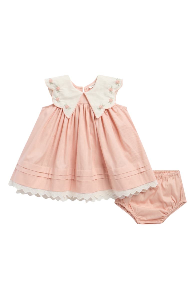 NORALEE Kids' Florence Petal Detail Cotton Dress & Bloomers Set, Main, color, Petal