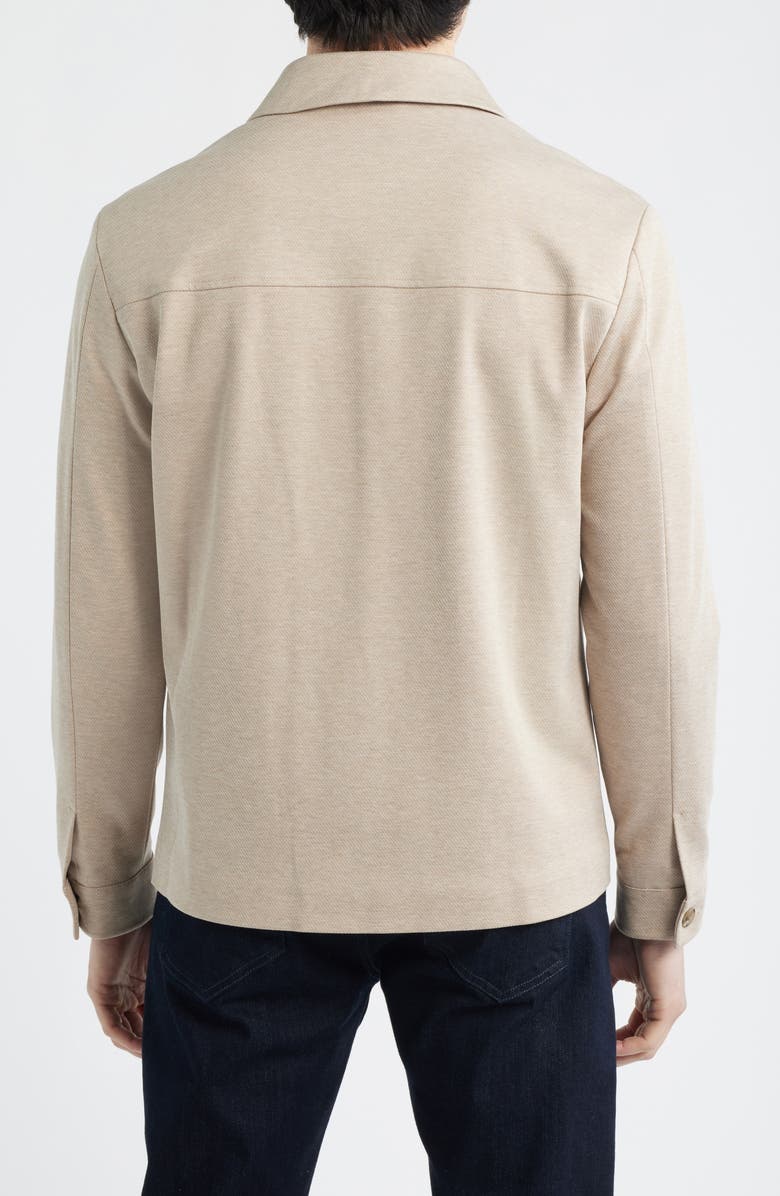 Johnston & Murphy XC Flex Pinnacle Shirt Jacket, Alternate, color, Tan Twill