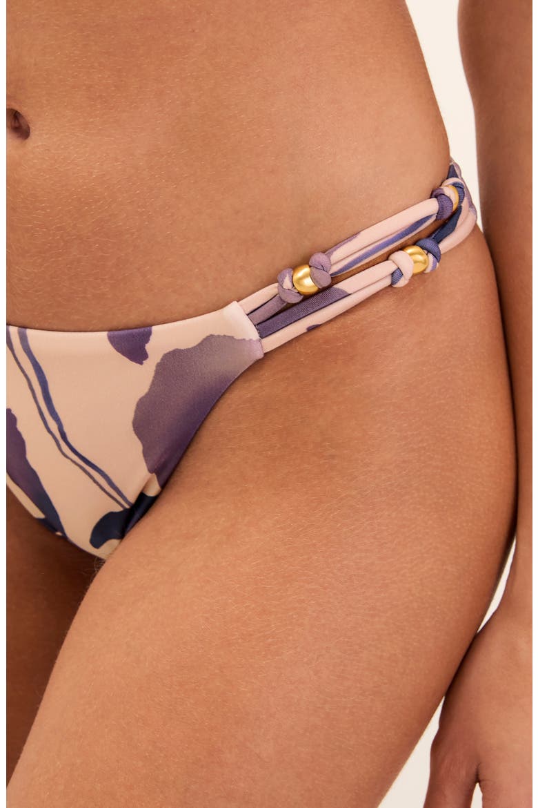 Paige Knotted Bikini Bottoms, Alternate, color, PINK MULTI