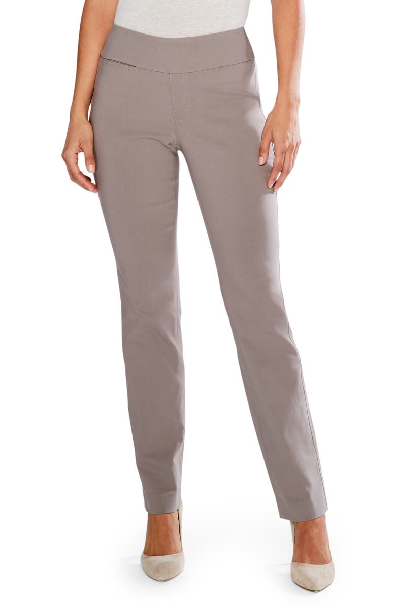 NIC+ZOE Wonderstretch Pocket Straight Leg Pants, Main, color,