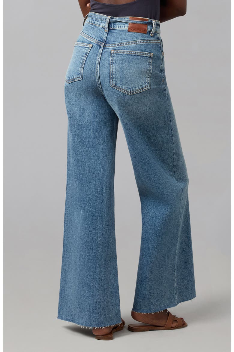 Milan Ultra High Rise Wide Leg Jeans, Alternate, color, Divine Blue