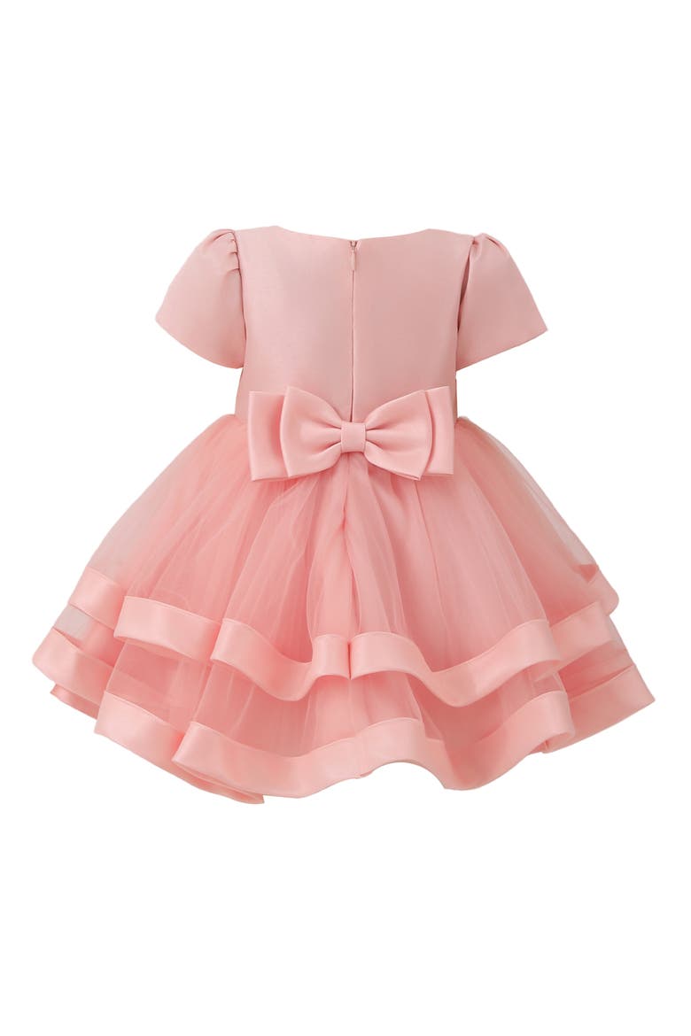 Satin Bow Dress, Alternate, color, Pink