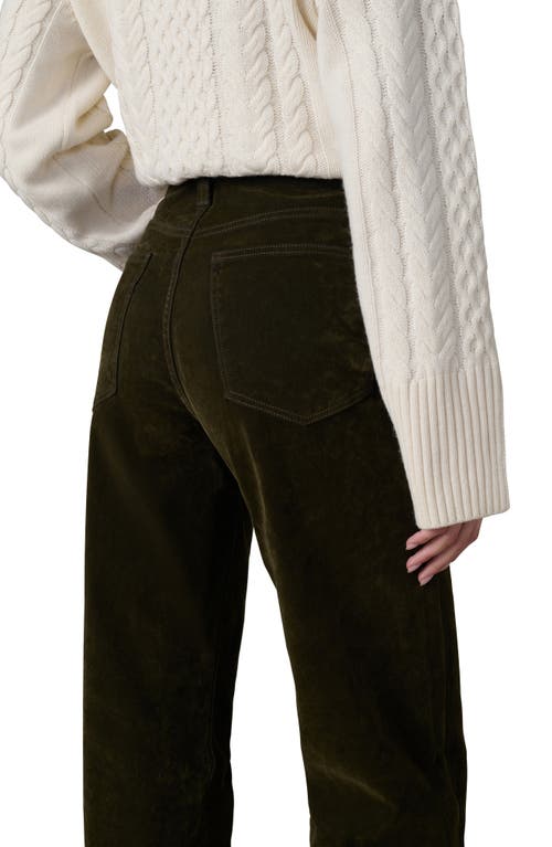Joe's Jeans The Margot Flocked High Waist Straight Leg Jeans In Green