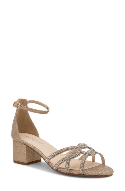 Zoey Shimmer Rhinestone Sandal