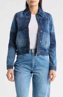 Desigual Beaded Denim Trucker Jacket