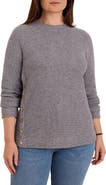 NIC+ZOE Side Button Waffle Knit Top
