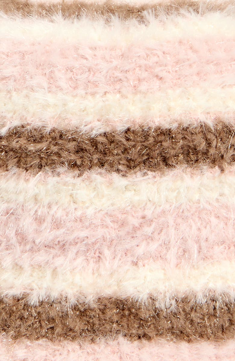 The Accessory Collective Kids' Stripe Beanie, Alternate, color, White