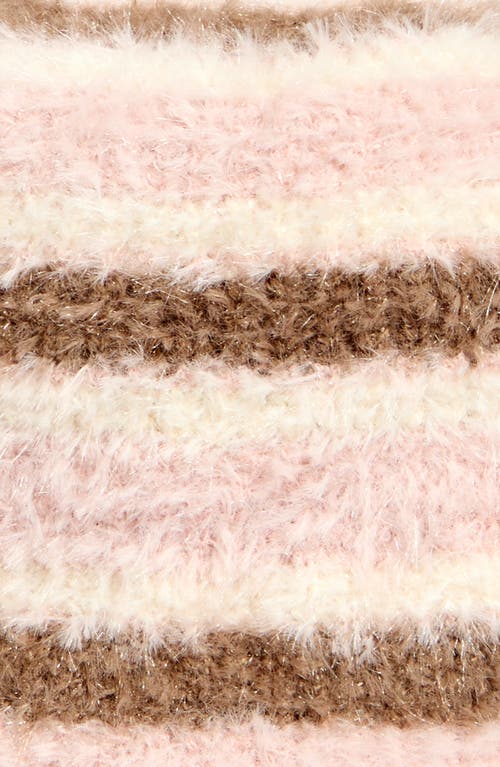 The Accessory Collective Kids' Stripe Beanie In Neutral