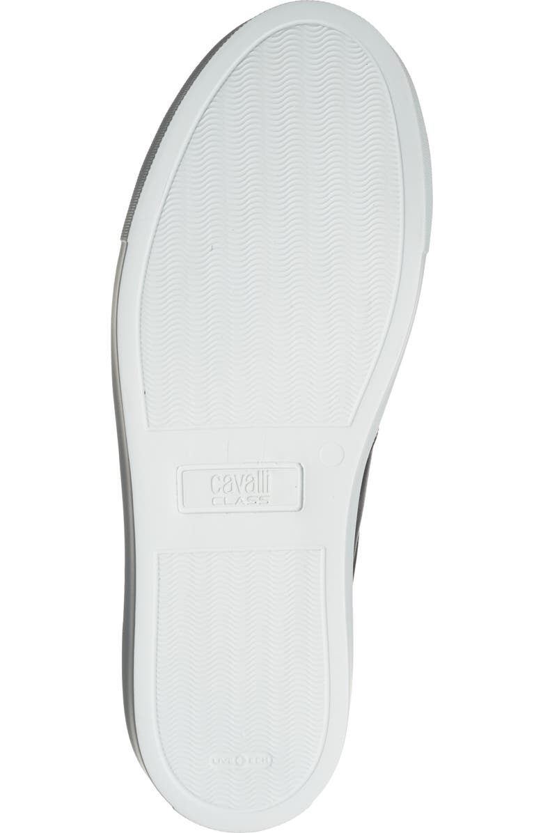 Roberto Cavalli Logo Plate Sneaker, Alternate, color, Black