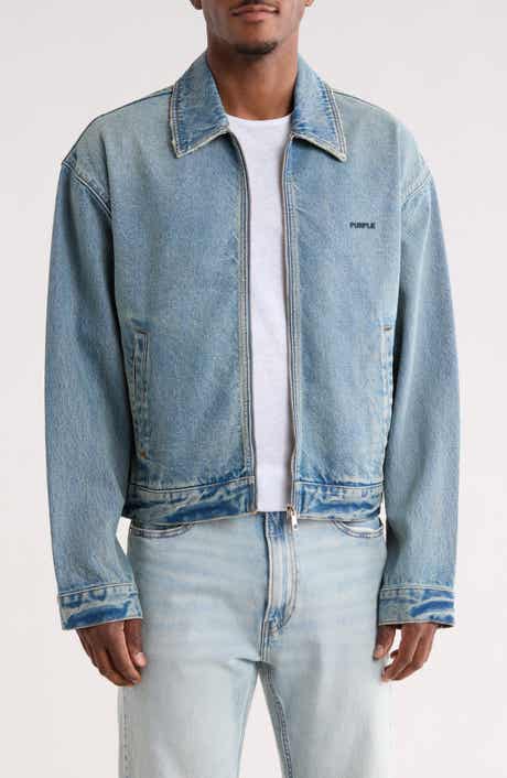 PURPLE BRAND Full Zip Denim Jacket