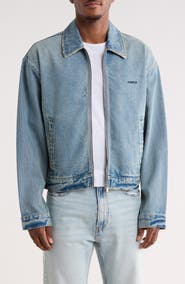 PURPLE BRAND Full Zip Denim Jacket