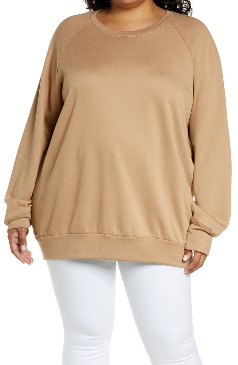 Treasure & Bond Crewneck Tunic Sweatshirt, Main, color, 