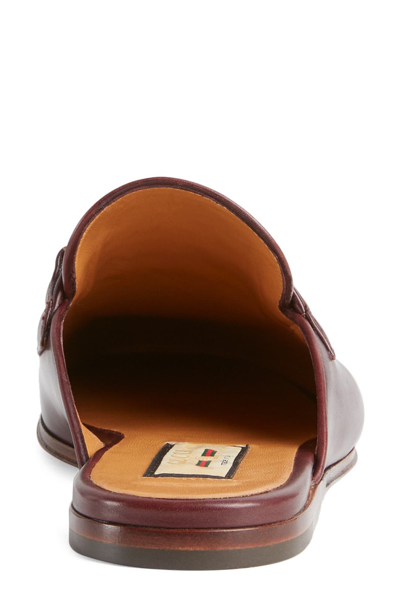 Paride GG Web Tassel Mule, Alternate, color, RUBY BORDEAUX