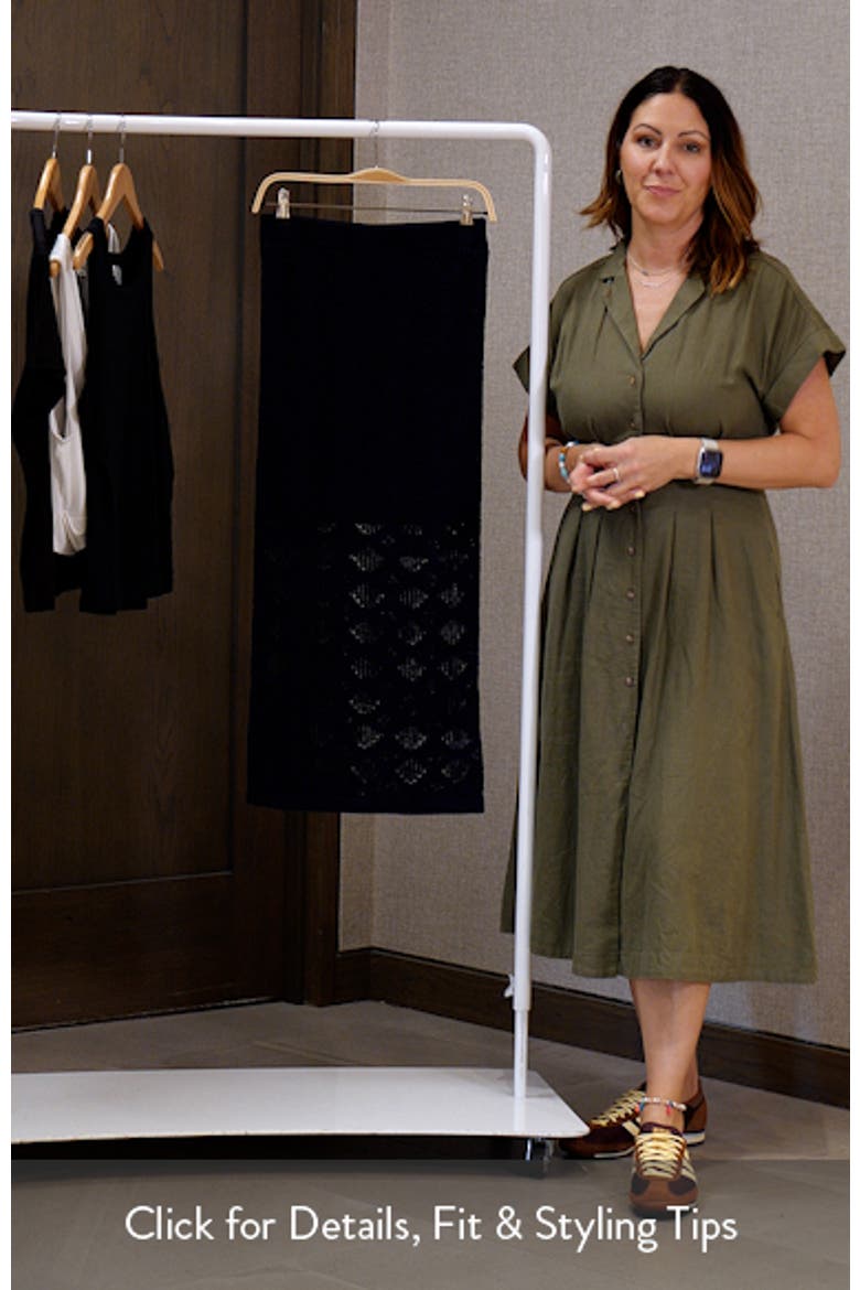 The Courtside Pattern Maxi Sweater Skirt video