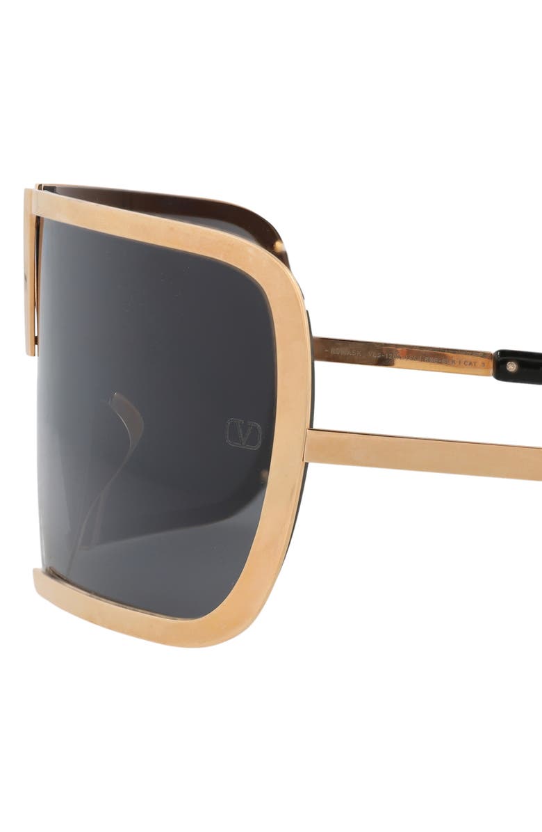 Valentino 146mm Shield Sunglasses, Alternate, color, 