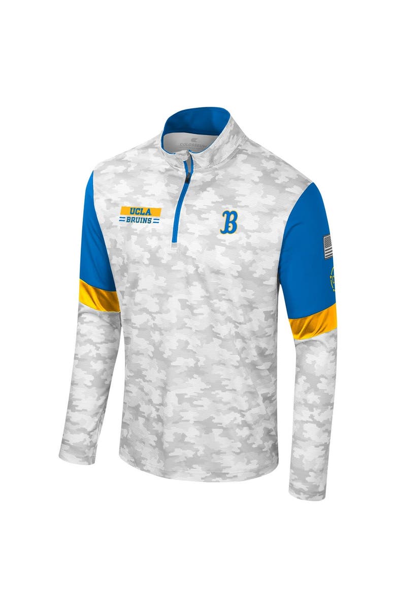 COLOSSEUM Men's Colosseum Camo UCLA Bruins OHT Military Appreciation Tomahawk Quarter-Zip Windshirt, Alternate, color, Camo