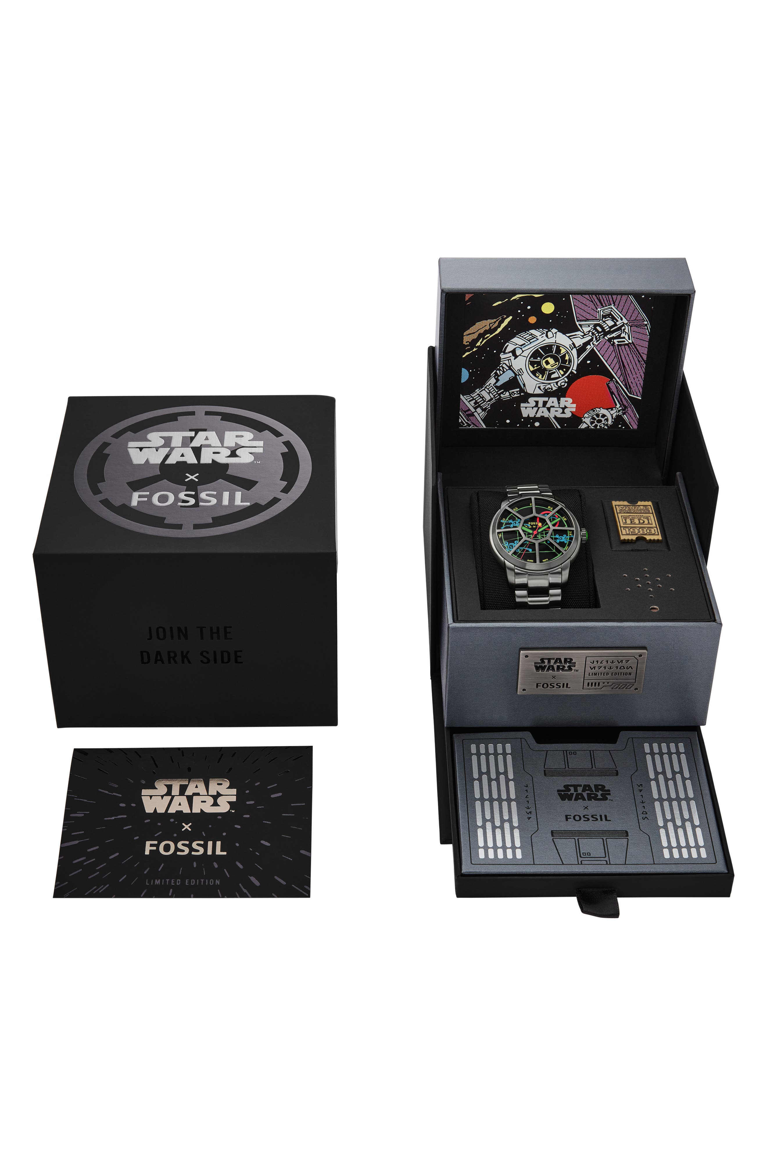 Montre Fossil Star Wars TIE - Numérotée 1163/1183 - Rare, Neuf Avec Étiquettes